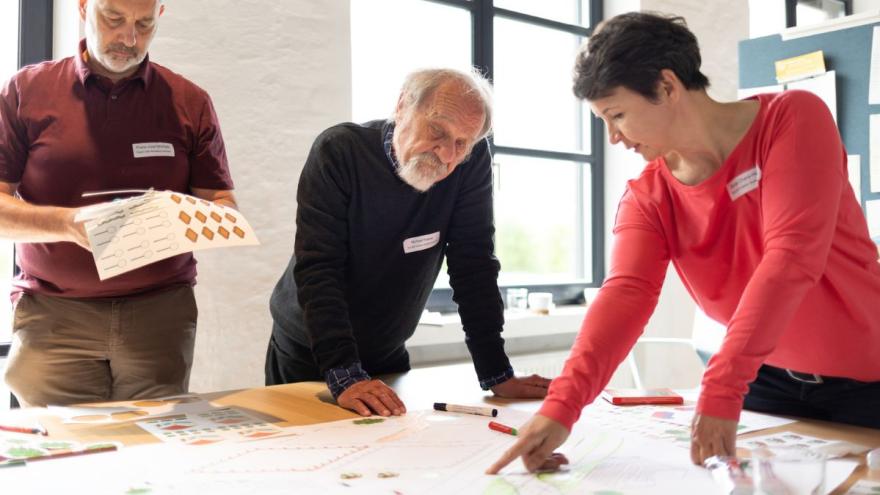 Kreativpart Reviergespraech Gruppenarbeit