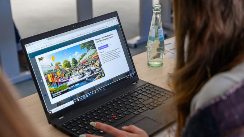 Zukunftsvisionen entstehen am Laptop